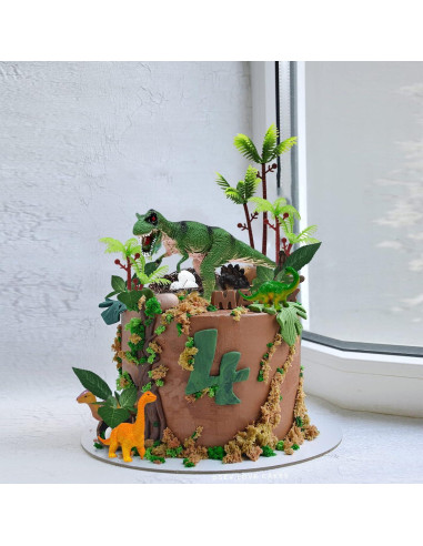 Adornos de Pastel de Dinosaurio GLAHORSE 26 Piezas PVC