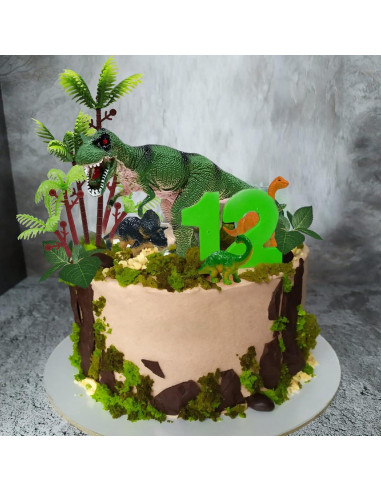 Adornos de Pastel de Dinosaurio GLAHORSE 26 Piezas PVC