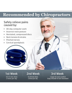 Dispositivo de tracción cervical eléctrica NSBTR-BL con batería 2