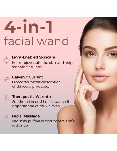 Varita de Terapia de Luz 4 en 1 Londxin - Cuidado Facial LED