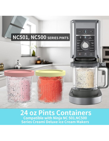 Pints y Tapas Ninja Creami YUSFKJ - Paquete de 4, 680g