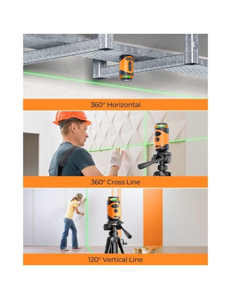 Nivel Láser 360 CIGMAN CM-505 con Trípode y Batería