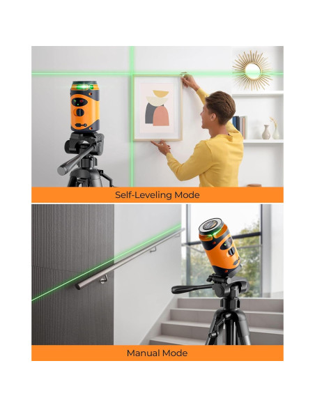 Nivel Láser 360 CIGMAN CM-505 con Trípode y Batería