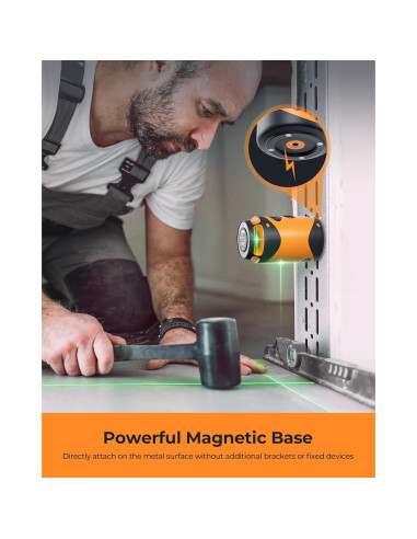 Nivel Láser 360 CIGMAN CM-505 con Trípode y Batería