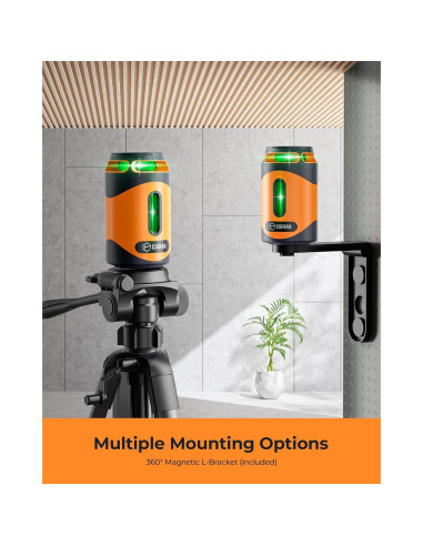 Nivel Láser 360 CIGMAN CM-505 con Trípode y Batería