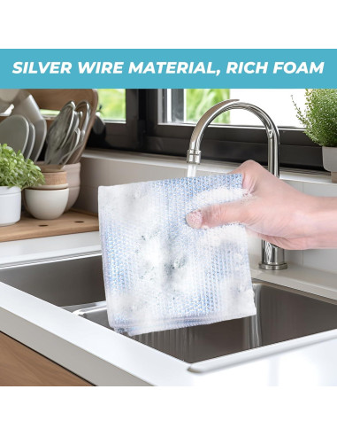 10 Paños de Acero Inoxidable Wangjinpeng 25x25 cm Reutilizables