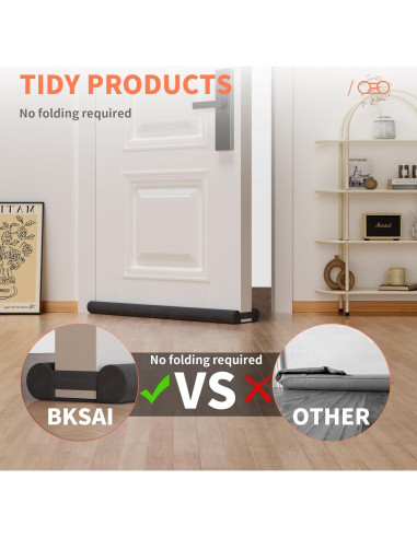 Tapón de Draft BKSAI 71-81cm Negro Aislamiento Acústico