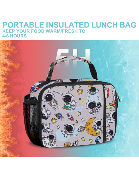 Caja de Almuerzo Aislada esouler Astronauta 25.4x10.2x20.3 cm