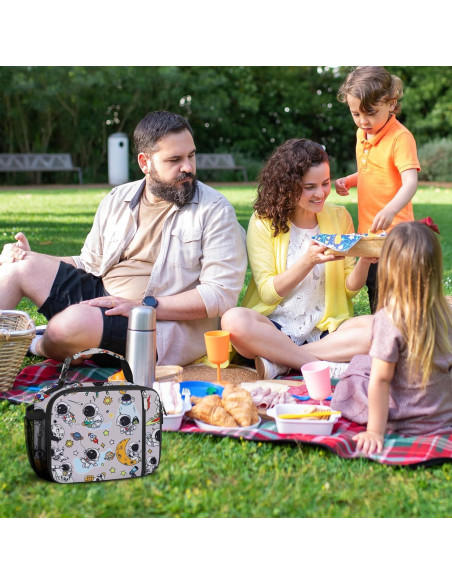 Caja de Almuerzo Aislada esouler Astronauta 25.4x10.2x20.3 cm