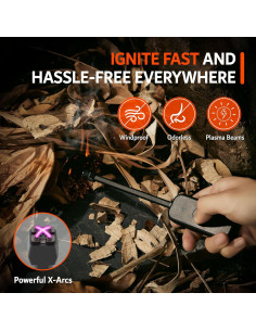 Encendedor Eléctrico Gakrr G1 a Prueba de Viento USB-C 2