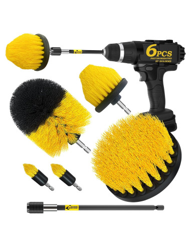 Holikme 6 Cepillos de Taladro para Limpieza de Superficies