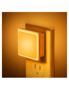 Luces Nocturnas LED JandCase Ámbar 2 Piezas 40 Lúmenes