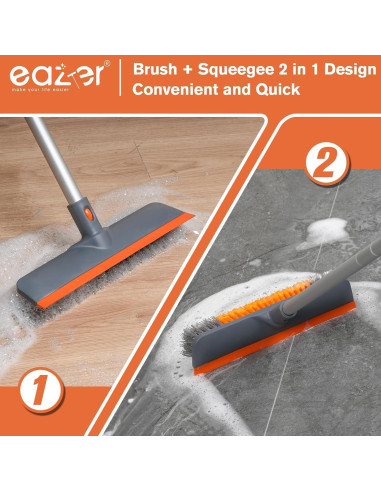 Cepillo de Fregado Eazer 2 en 1 con Mango Telescópico 127 cm