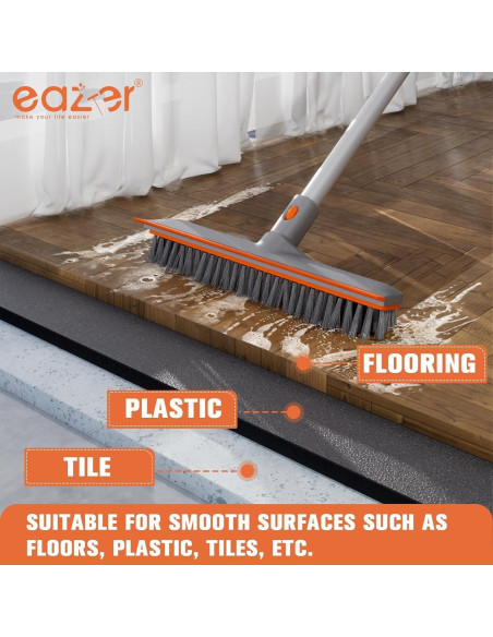 Cepillo de Fregado Eazer 2 en 1 con Mango Telescópico 127 cm