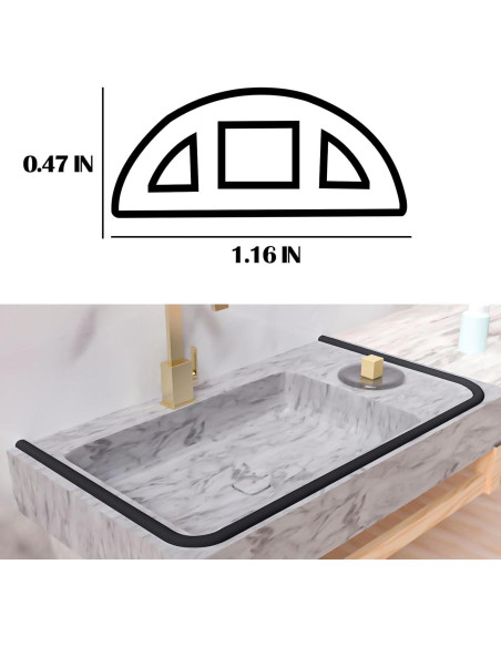 Umbral de Ducha Autoadhesivo Junsen 99 cm, Barrera de Agua