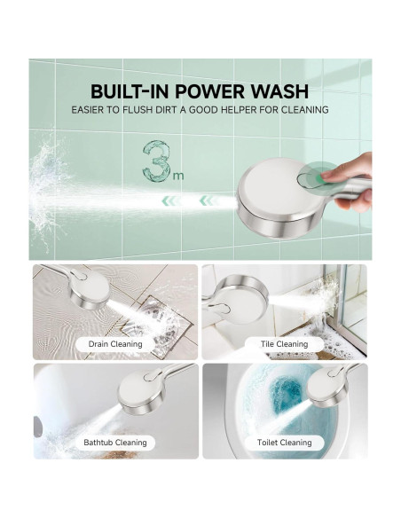 Cabezal de Ducha Filtrado SunCleanse con 9 Modos y Filtro