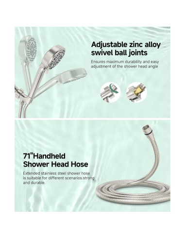 Cabezal de Ducha Filtrado SunCleanse con 9 Modos y Filtro