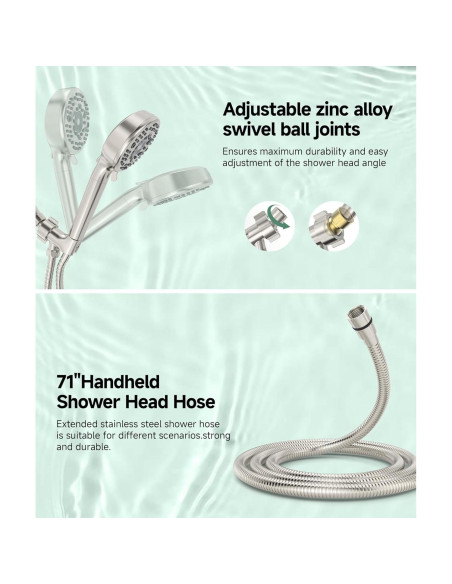 Cabezal de Ducha Filtrado SunCleanse con 9 Modos y Filtro