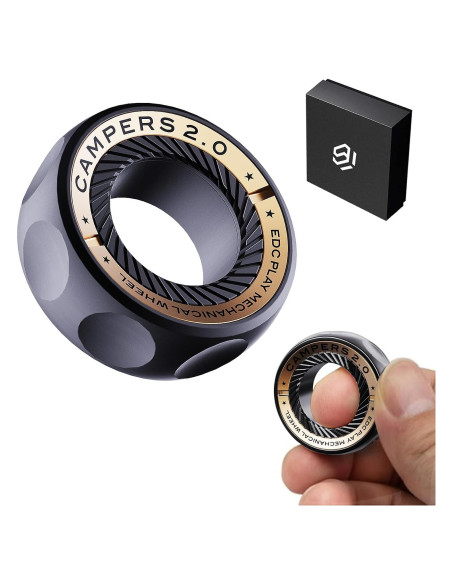 Anillo Fidget Magnético Berotok para Alivio del Estrés - Negro
