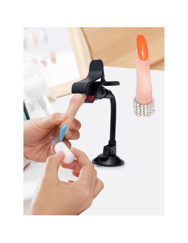 Dedos de Silicona para Práctica de Uñas DECINIEE - 2 Piezas