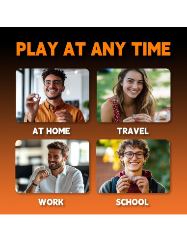 Anillo Fidget Magnético Berotok para Alivio del Estrés - Negro