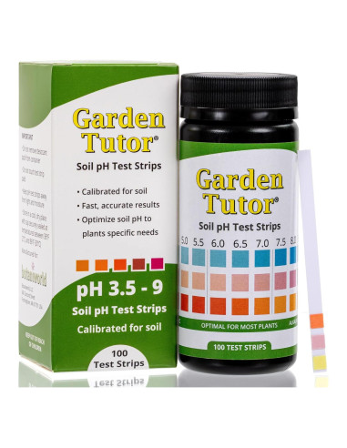 Kit de Prueba de pH del Suelo Garden Tutor - 100 Tiras
