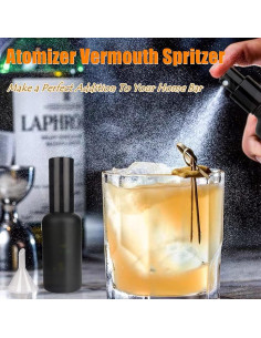 Atomizador de cócteles Shining Craft 50ml Vidrio Negro 2