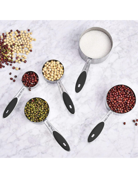 Conjunto de Tazas y Cucharas Medidoras Wildone 16 Piezas Acero Inoxidable