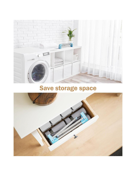 Perchero Plegable Portátil URZCT Azul Ajustable 0.61 kg