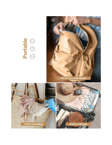 Perchero Plegable Portátil URZCT Azul Ajustable 0.61 kg