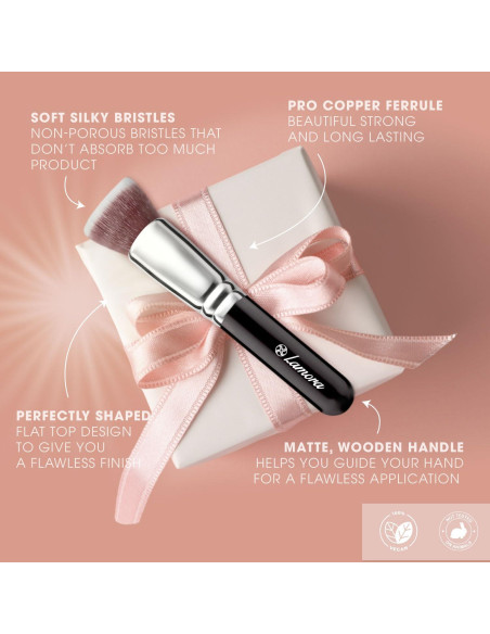 Brocha Kabuki de Fundación Lamora - Aplicación Plana 15cm