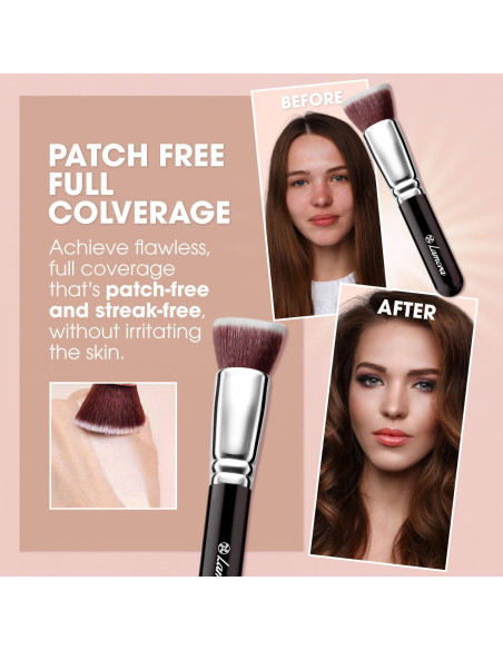 Brocha Kabuki de Fundación Lamora - Aplicación Plana 15cm