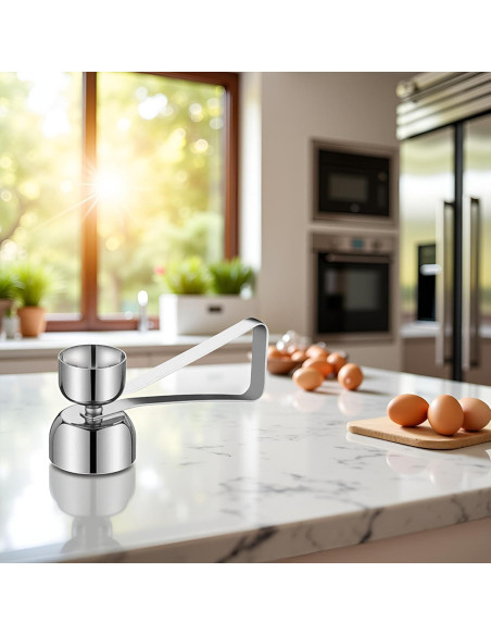 Abridor de cáscara de huevo ZhangyiHot, acero inoxidable, manual