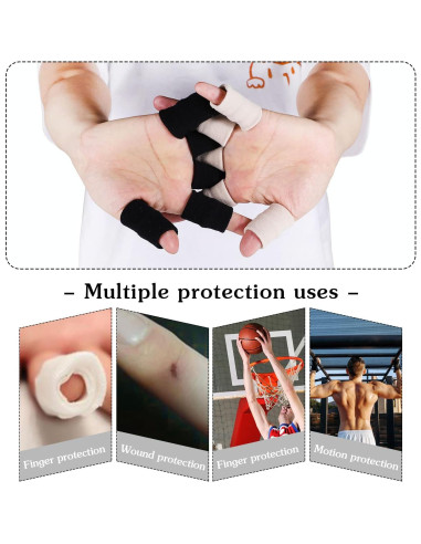 20 Protectores de Dedos Fantye - Férulas Elásticas para Artritis