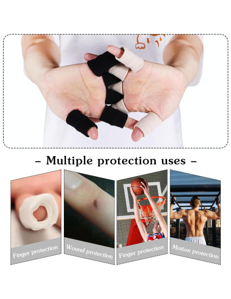 20 Protectores de Dedos Fantye - Férulas Elásticas para Artritis