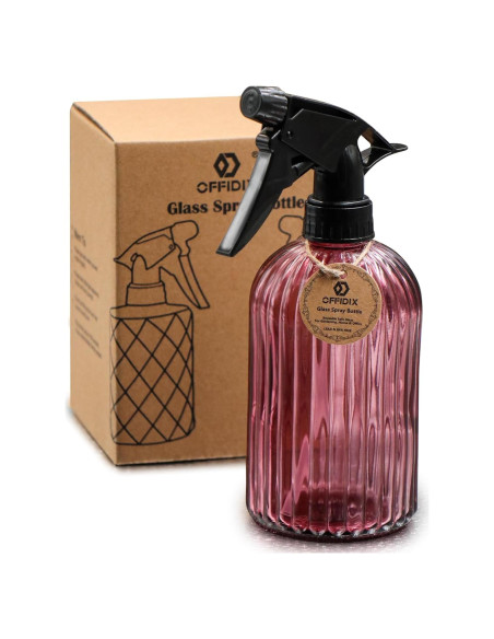 Botella de Spray de Vidrio OFFIDIX 0.4L Boquilla Ajustable
