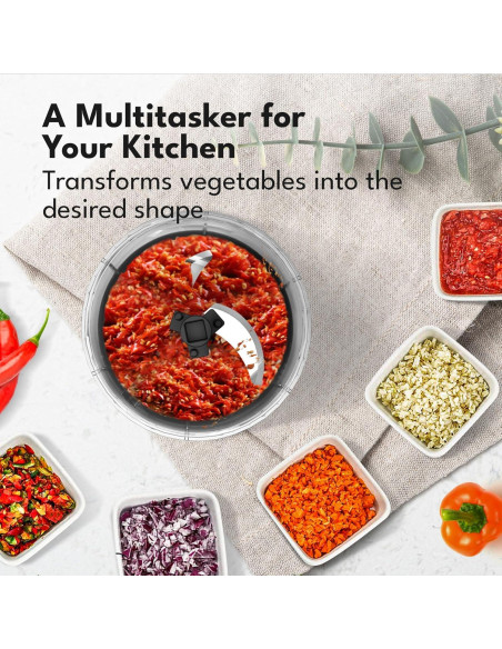 Picador de Alimentos Manual LEBENLANG 737 g Libre de BPA