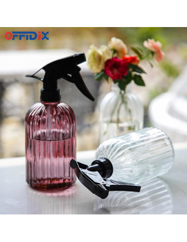 Botella de Spray de Vidrio OFFIDIX 0.4L Boquilla Ajustable