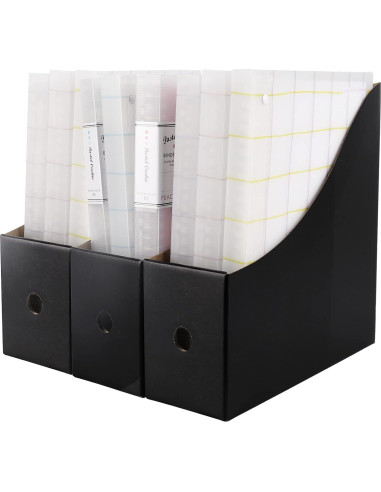Soporte de Revistas Limitliho Negro 2 Paquete 26.9x25.9x8.9 cm