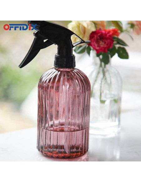 Botella de Spray de Vidrio OFFIDIX 0.4L Boquilla Ajustable