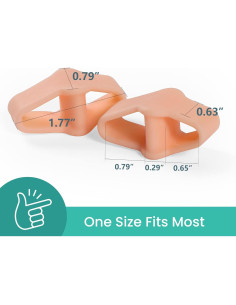 Welnove 12 Correctores de Juanetes y Separadores de Dedos Beige 2