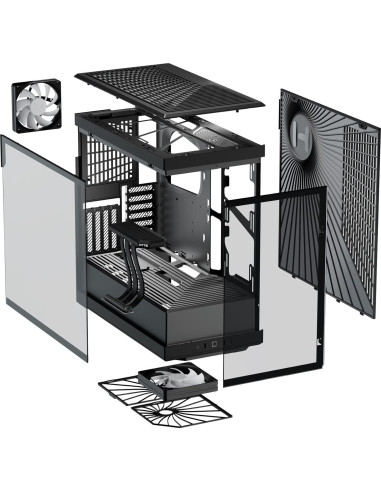Caja ATX Media HYTE Y40 - Torre para Juegos - Negro