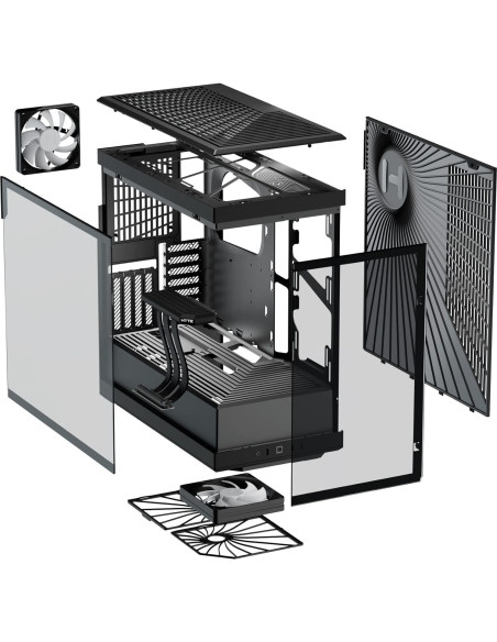 Caja ATX Media HYTE Y40 - Torre para Juegos - Negro