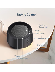 Máquina de Ruido Blanco BGOVERSS T126L 14 Sonidos Luz Nocturna 2