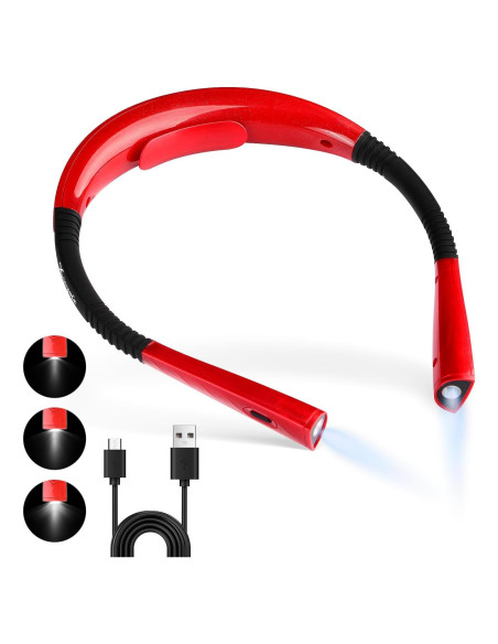 Luz de Lectura para Cuello Xicyole - Recargable USB, 3 Modos