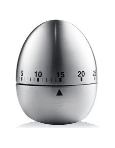 Temporizador de Huevo Mecánico 60 Minutos Wetinforu Acero Inoxidable