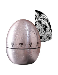 Temporizador mecánico FLTON 60 minutos acero inoxidable huevo