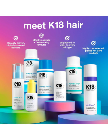 Mascarilla Capilar K18 Sin Enjuague 15 ml - Repara Cabello