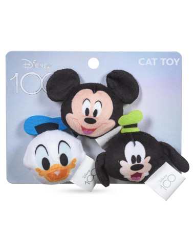 Set de Juguetes para Gatos Disney Mickey y Amigos - 3 Piezas