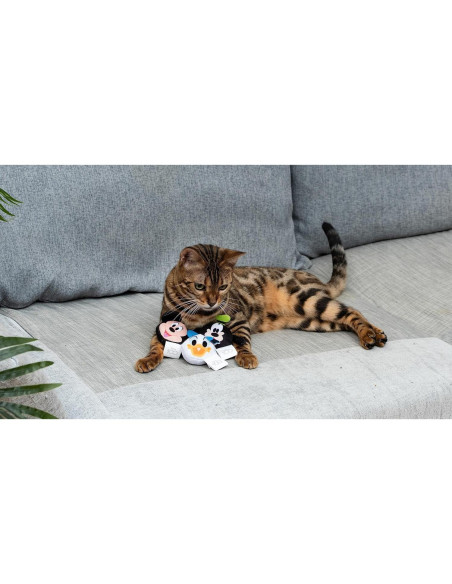 Set de Juguetes para Gatos Disney Mickey y Amigos - 3 Piezas
